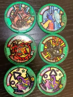 妖怪ウォッチ　メダル　６枚セット