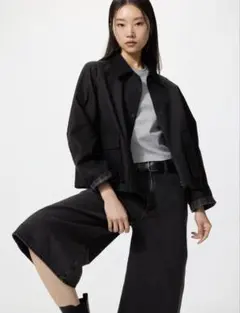 新品 UNIQLO ユーティリティショートジャケット 블랙 M