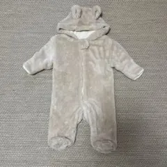 ベージュ フリース ジャンプスーツ ~95cm
