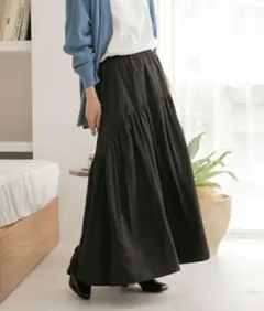 週末限定価格　ローリーズファーム　2WAYティアードスカート　ブラック