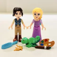 〔廃盤＊レア〕 LEGO ラプンツェル＆フリン ミニフィグ＋パスカル 小物付き