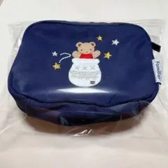 【新品未使用】familiar クマ刺繍 ネイビー 星座ポーチ　水瓶座 未使用 familiar クマ刺繍 ネイビー 星座ポーチ 水瓶座 - メルカリ