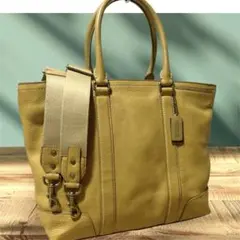 美品 COACH コーチ トートバッグ ビジネスバッグ ショルダーバッグ