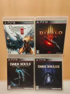 【PS3 ソフト】ダークソウル ダンジョンシージ3 ディアブロ3 4本セット
