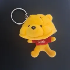 ディズニーリゾート　プーさん　ファンキャップキーチェーン