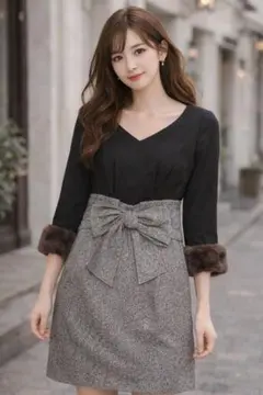 新品タグ付き　卒業式　ジャスグリッティー　綺麗めワンピース　定価25000円