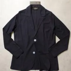 MORGANO☆新品4.5万円モルガーノ ネイビー色コットンニットジャケット 