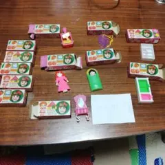 グリコ　食玩　おまけ　12個セット　「女の子むき」　箱つき