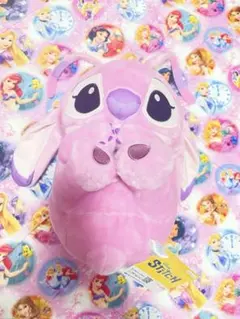 ディズニー スティッチ寝そべりコロコロBIGぬいぐるみ　エンジェル 新品タグ付き