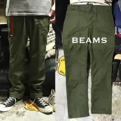 ［希少完売モデル］《★ BEAMS ★》レーヨン混ベイカーカーゴパンツ ビームス