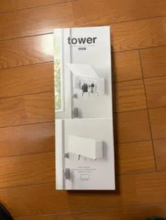 【山崎実業】 マグネットキーフック タワー ロング ホワイト