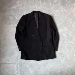ヴィンテージ ブラック ダブルブレストジャケット 英国トラッド