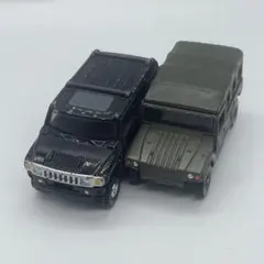 限定値下】トミカ改造 街宣車 仕様 2台セット ヴェルファイア ハマーH2