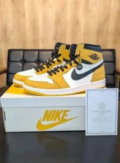 新品　NIKE Air Jordan 1 レトロ ハイ OG イエローオークル