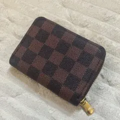 ジャバラ式 カードケース ブラウン チェック
