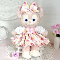 リーナベルぬいぐるみ(花飾り付きピンクドレス付き) リーナベルぬいぐるみ(花飾り付きピンクドレス付き) - メルカリ