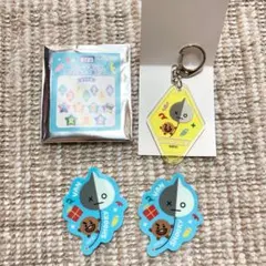 bt21 shooky トレーディングキーホルダー　ステッカー 3点セット
