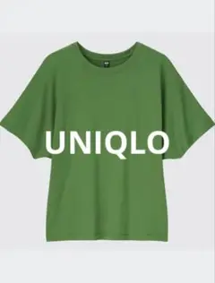 【UNIQLO】ドルマンTシャツ 半袖 Mサイズ グリーン 綿100％