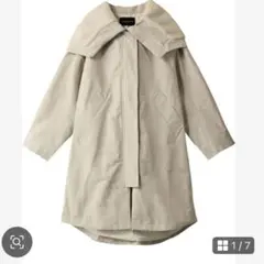 【美品】mizuiro ind ミズイロインド フーデッドコート ボアフーディ