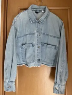 H&M デニムジャケット ショート丈　ライトブルー