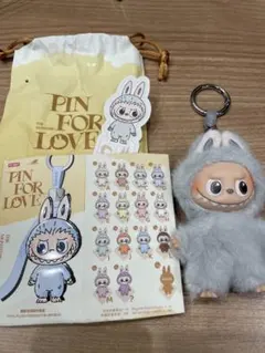 POP MART PIN FOR LOVE ラブブC シール付き