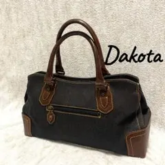 美品 Dakota デニム×レザー ハンドバッグ