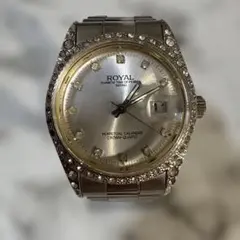 ROYAL シルバー　クォーツ時計