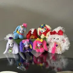 くり　　レトロポップ　おすましふわふわわんちゃん　ショッキングピンク レトロポップ おすましふわふわわんちゃん ショッキングピンク - メルカリ
