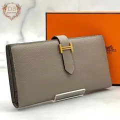 ✨超極美品✨エルメス ケリーウォレット ロング エトゥープ グレージュ