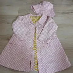 cody coby キッズ　レインコート　　　帽子つき　ピンク　水玉