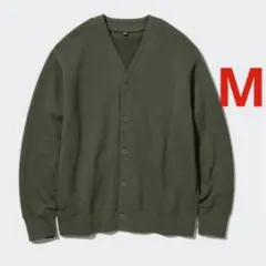 UNIQLOスウェットカーディガン M ダークグリーン　ユニクロ