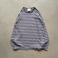 90s agnes b. border l/s ボーダー ロンt 水色 白 - メルカリ
