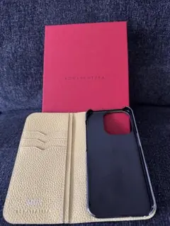 BONAVENTURA iPhone15Pro 手帳型ケース イエロー