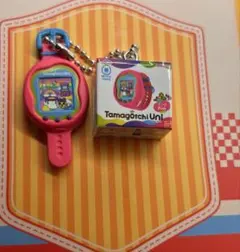 おかしなたまごぼーろっち　Tamagotchi Uni ピンク キーチェーン付き