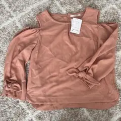 Ray Cassin サーモンピンク オフショルダー トップス フリーサイズ