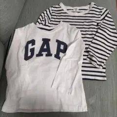 【2枚セット】GAP95・Simplefree ボーダーTシャツ 100