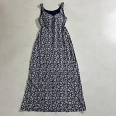 【美品】UNIQLO ワンピース 花柄 カップ付 S（E114）