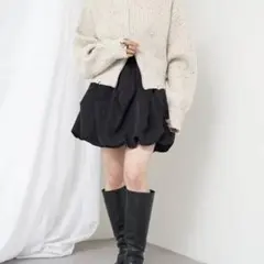 Raycassin ボリューム タック バルーン ミニスカート レイカズン