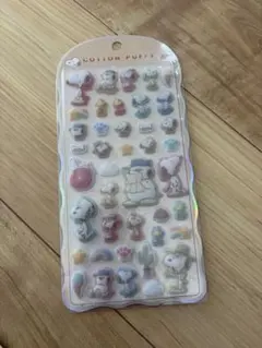 コットンパフィー　シール　新品　スヌーピー