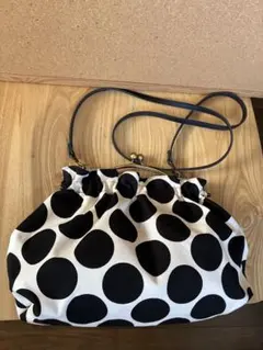 水玉模様がま口バッグショルダーバッグ
