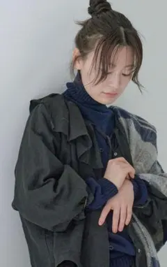 nest Robe ネストローブ♥デニムリネンフレアスカート リネン100