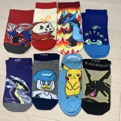 ポケモンキャラクター靴下 8足セット 19〜24cm