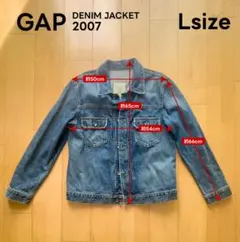 【古着】GAP デニムジャケット 2nd 2007年製 Lサイズのサムネイル