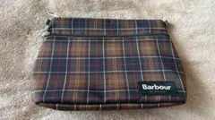 Barbour タータンチェック柄ポーチ☆ バブアー原宿オープン記念 