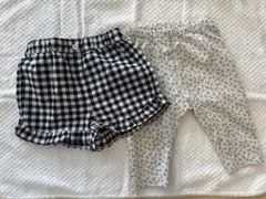 ユニクロ90サイズ レギンス、ショートパンツセット