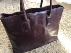 HIROFUヒロフ　レザートートバッグ　ビジネス　ダークブラウンのサムネイル