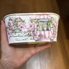 デコパージュꔛꕤリメ缶 ♡鉢カバー ♡小物入れ♡インテリア雑貨