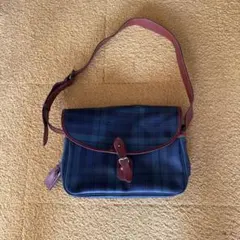 ポロラルフローレン ショルダーバッグ ブラックウォッチ レザー 本革