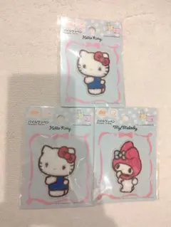 パイルワッペン　キティ　マイメロディ