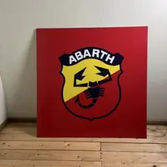 貴重 ◾️ABARTH アバルト 大判サイズ パネル看板 サインボード ガレージのサムネイル